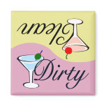 Dirty Martini Dishwasher Refrigerator Magnet