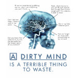 Dirty Mind-Z Large White t-shirts