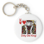 Dirty Old King of Hearts Keychain