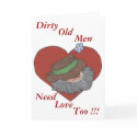 Dirty Old Men Valentine cards
