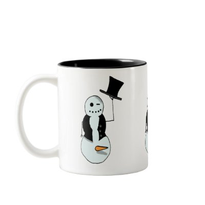 dirty old snowman coffee mugs by cimmerrian