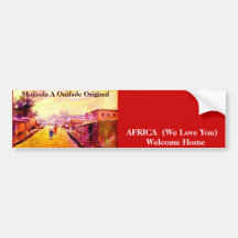 Dirty Photo Bumper Sticker - AFRICA