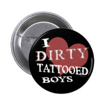 Dirty Tattooed Boys Button buttons