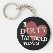 Dirty Tattooed Boys Keychain keychains