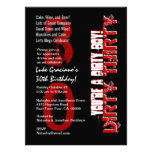 Dirty Thirty 30th Birthday Black Red You Dirty Boy Announcement