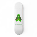 Dirty Turtle Logo, White skateboards