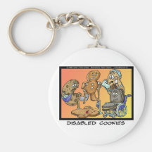 Disabled Cookies Funny Gifts & Collectibles Keychains