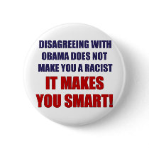 Disagreeing with Obama Button