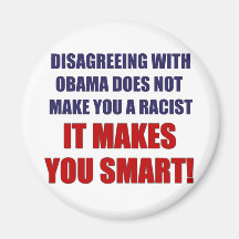 Disagreeing with Obama Fridge Magnet