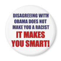 Disagreeing with Obama Fridge Magnet