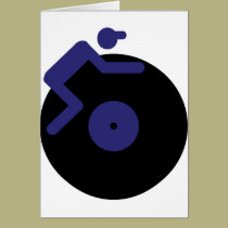 disc jockey dj music clubbing cards