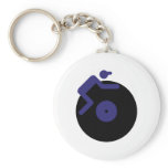 disc jockey dj music clubbing keychains
