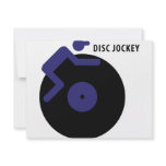 disc jockey icon invitations
