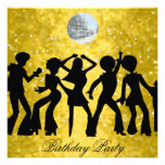 Disco 70's Birthday Party Invitation