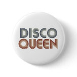 Disco 70s Music Retro Queen buttons