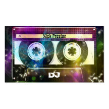 Disco 80 Old Cassette DJ Business Card