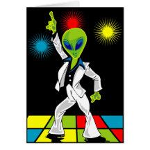 Disco Alien Cards