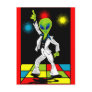 Disco Alien Postcard