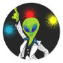 Disco Alien Sticker