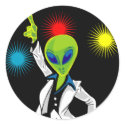 Disco Alien stickers