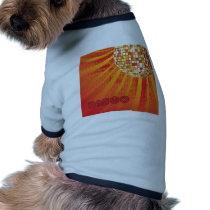 Disco Ball ~ 1980s 80s Disco Music Dance Dog T-shirt