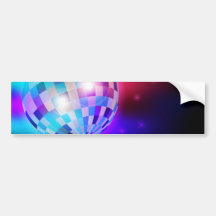 Disco Ball Bumper Sticker