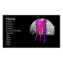 Disco Ball Dancer. business cards