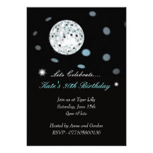 Disco Ball Party Invitation