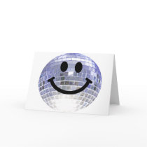 Disco Ball Smiley Card