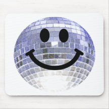 Disco Ball Smiley Mousepad