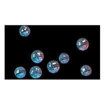 disco balls in empty space business card