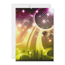 disco cityscape personalized announcement