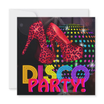 Disco Dance Party Invitations