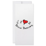 Disco Dancing I Heart-Love rack cards