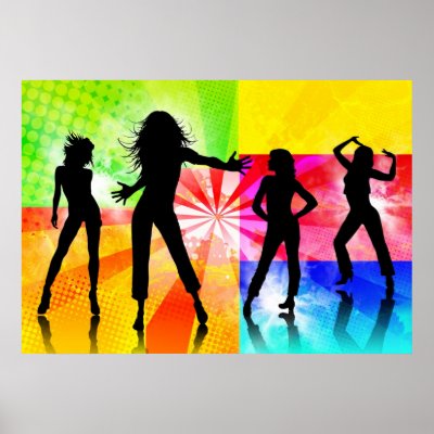 Disco Girls Print by krddesigns