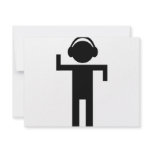disco head phone type icon custom invite