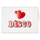 Disco Hearts Greeting Cards