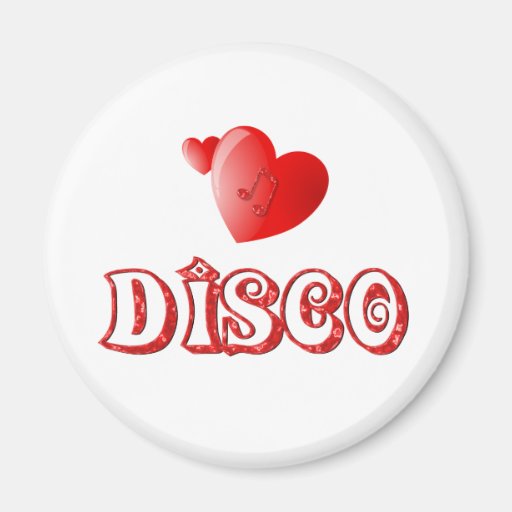 Disco Hearts Magnet