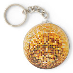 DISCO MIRROR BALL PEACE SIGN keychains