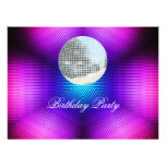 Disco Retro Birthday Party Invitation