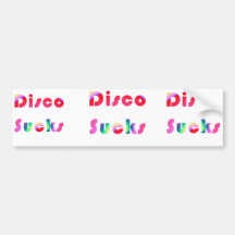 Disco Sucks Bumper Stickers