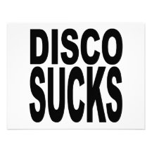 Disco Sucks Personalized Announcement