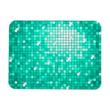 Disco Tiles Aqua premium magnet