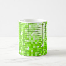 Disco Tiles Green mug