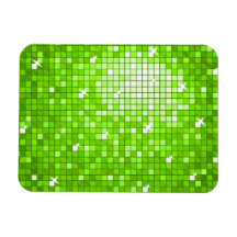 Disco Tiles Green premium magnet