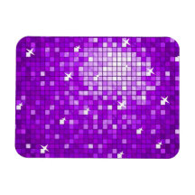 Disco Tiles Purple premium magnet