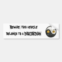 Discordian Bumper Sticker (Beware)