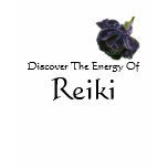 Discover Energy Of Reiki Purple Rose T-Shirt
