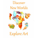 Discover New Worlds - Explore Art t-shirts
