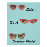 Discreet Details Retro Party Surprise Invitations